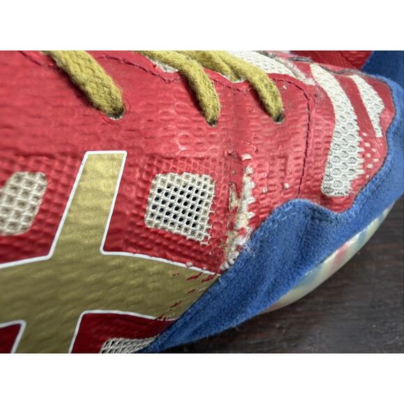 Asics Men’s JB Elite J3A1Y Red White Blue Gold USA Pride Wrestling Shoes Size 12 main image 4